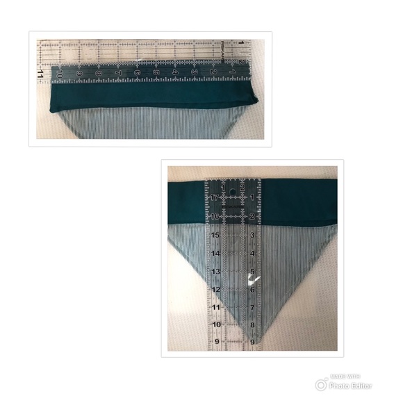 DOG BANDANA PERSONALIZED MAX EMBROIDERED TEAL - Picture 5 of 7